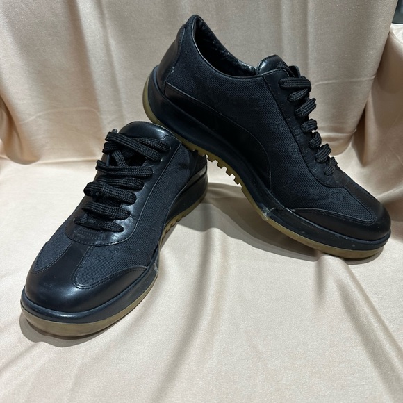 Louis Vuitton Canvas & Leather Monogram Sneakers Size 38 - Picture 3 of 10